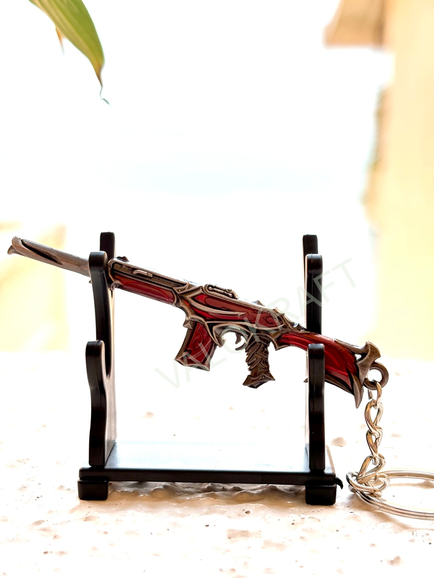 [9 CM] Reaver Phantom Miniature Full Metal Keychain with Ring Replica from the FPS game Valo