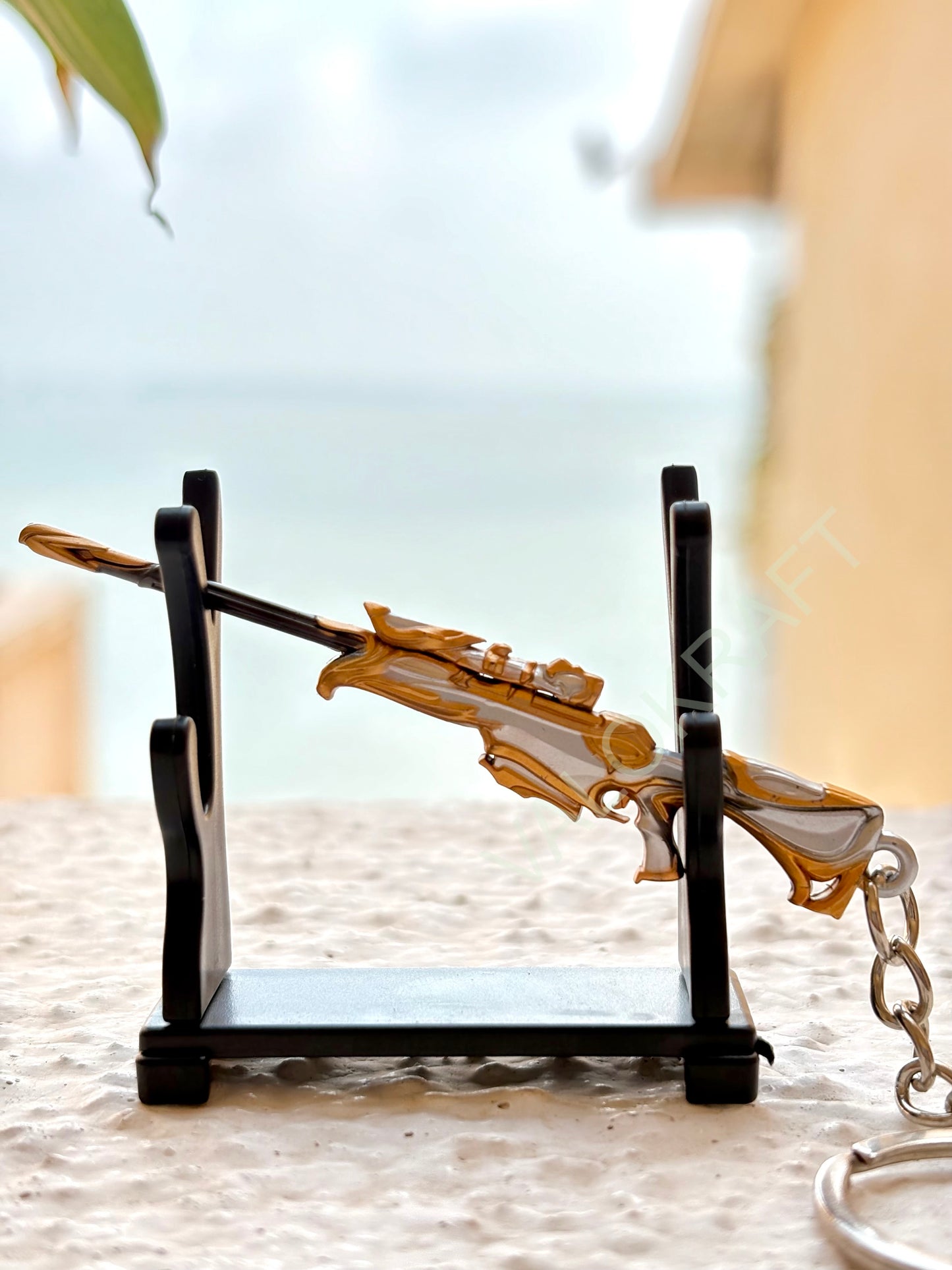 [8 CM] Sovereign Operator Miniature Full Metal Keychain with Ring Replica from the FPS game Valo