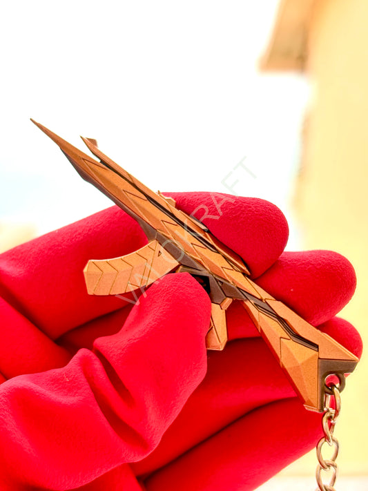 [9 CM] Araxys Vandal Miniature Full Metal Keychain with Ring Replica from the FPS game Valo