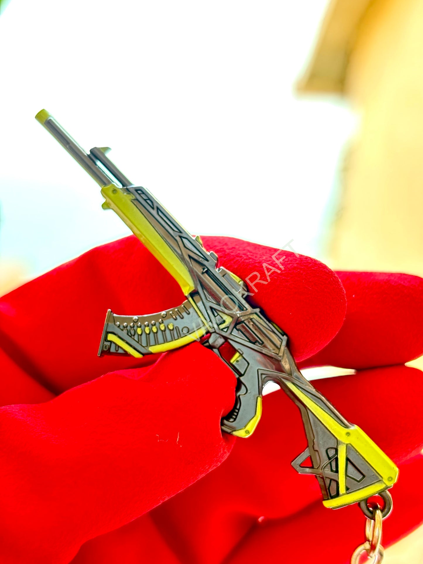 [9 CM] RGX 11z Pro Vandal Miniature Full Metal Keychain with Ring Replica from the FPS game Valorant