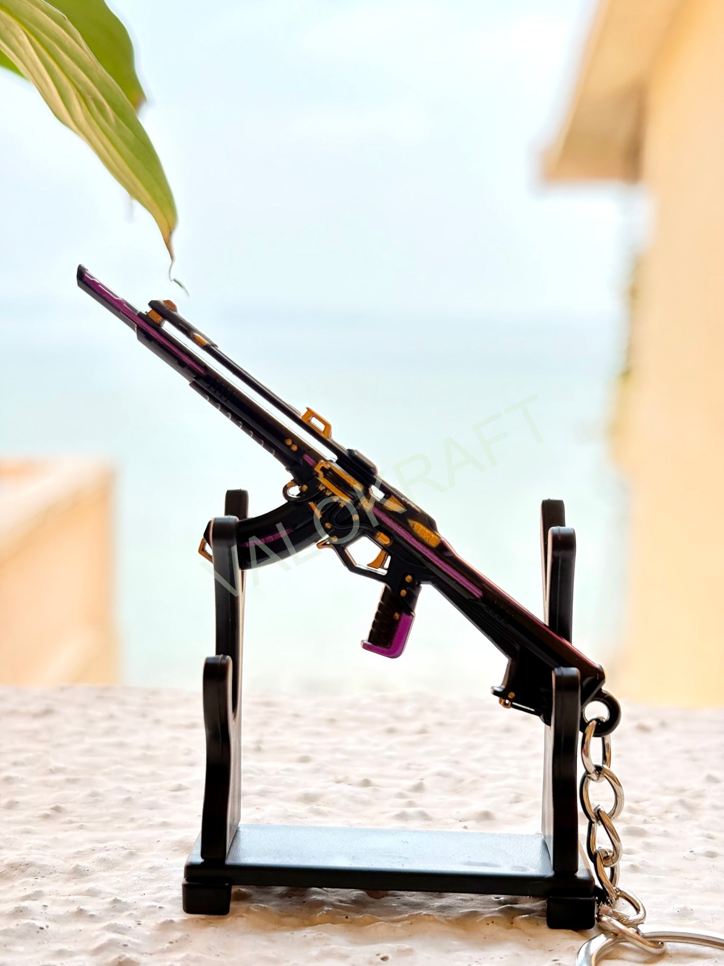 [9 CM] Prelude To Chaos Full Metal Keychain with Ring Replica from the FPS game Valo