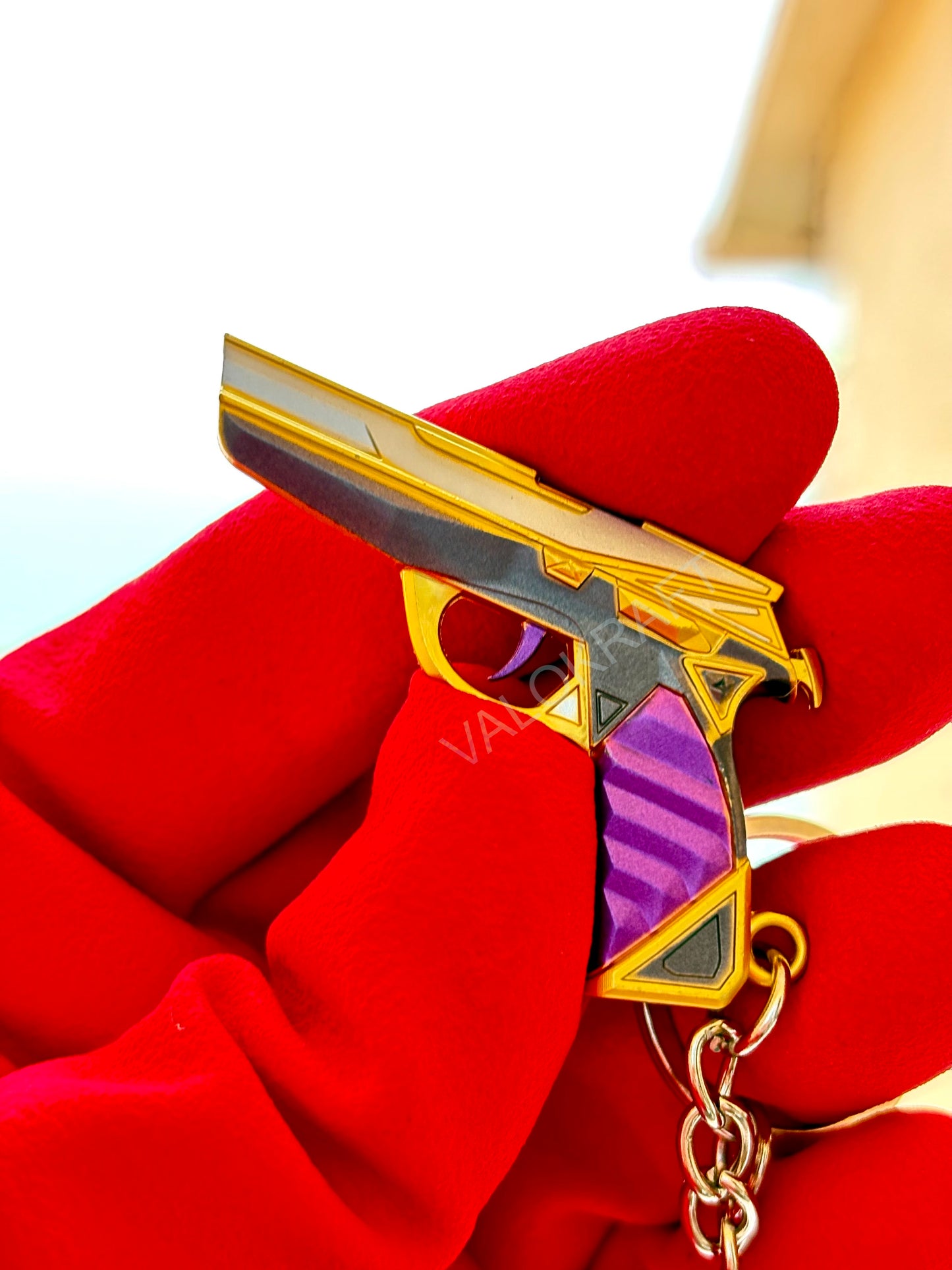 [5 CM] Prime Classic Miniature Full Metal Keychain with Ring Replica from the FPS game Valorant