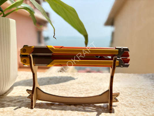 [21 CM] RGX Butterfly Knife Full Metal Replica from FPS game Valo (Comes with Valo Pouch)