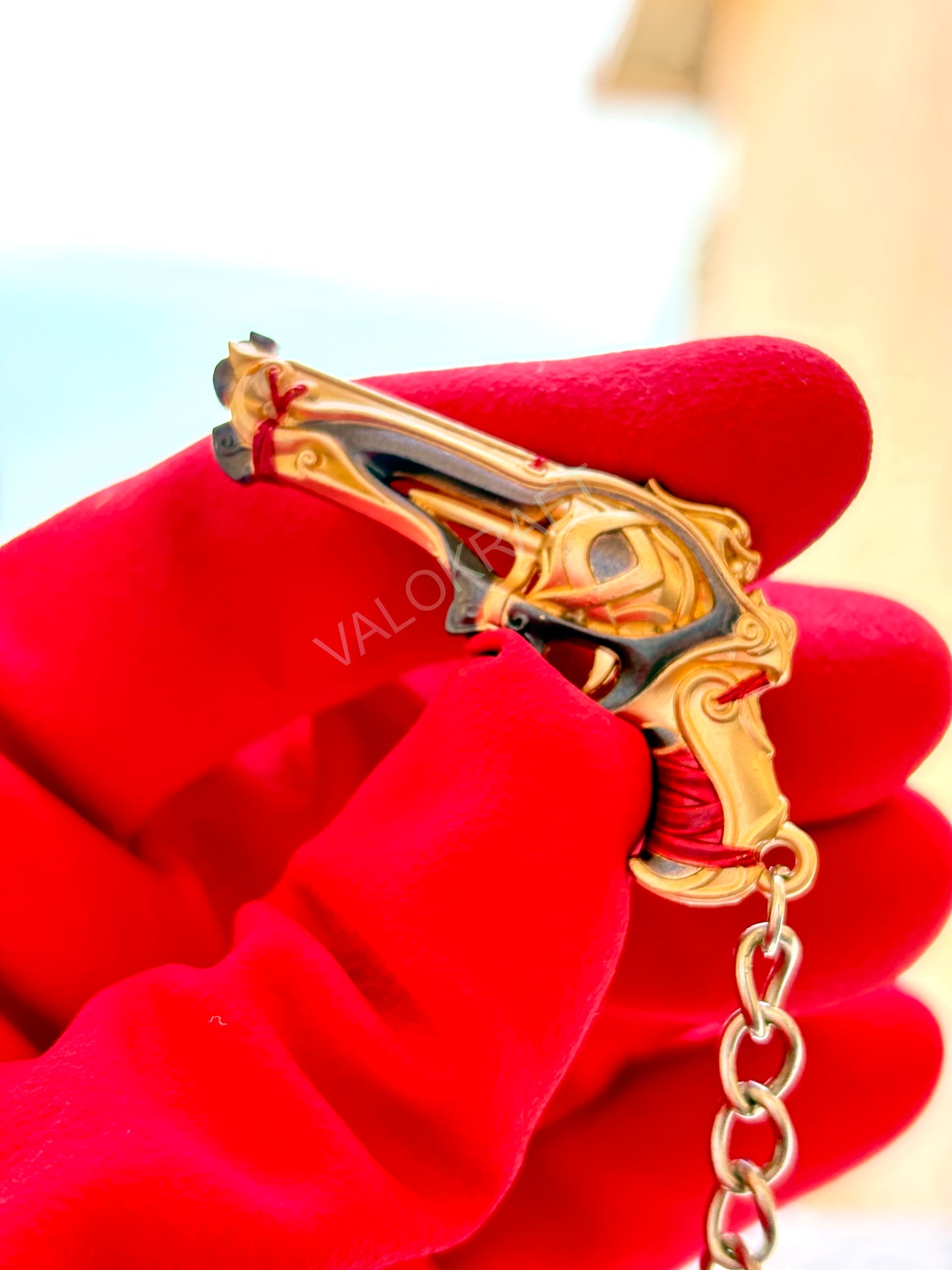 [5 CM] Imperium Sheriff  Miniature Full Metal Keychain with Ring, Replica from FPS game Valorant
