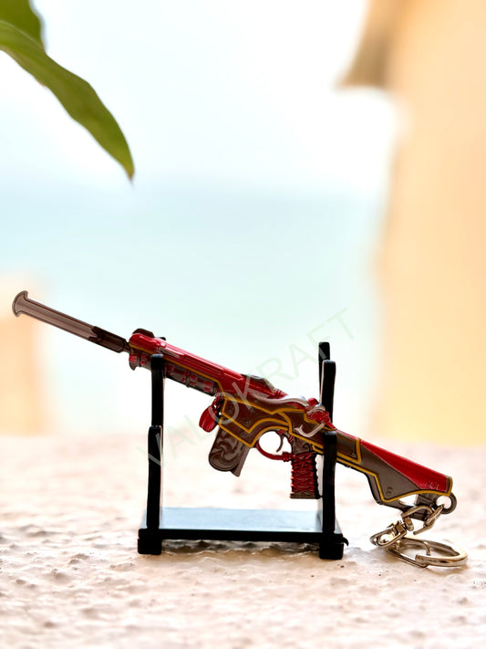 [12 CM] Oni Phantom Miniature Full Metal Keychain with Ring Replica from the FPS game Valo