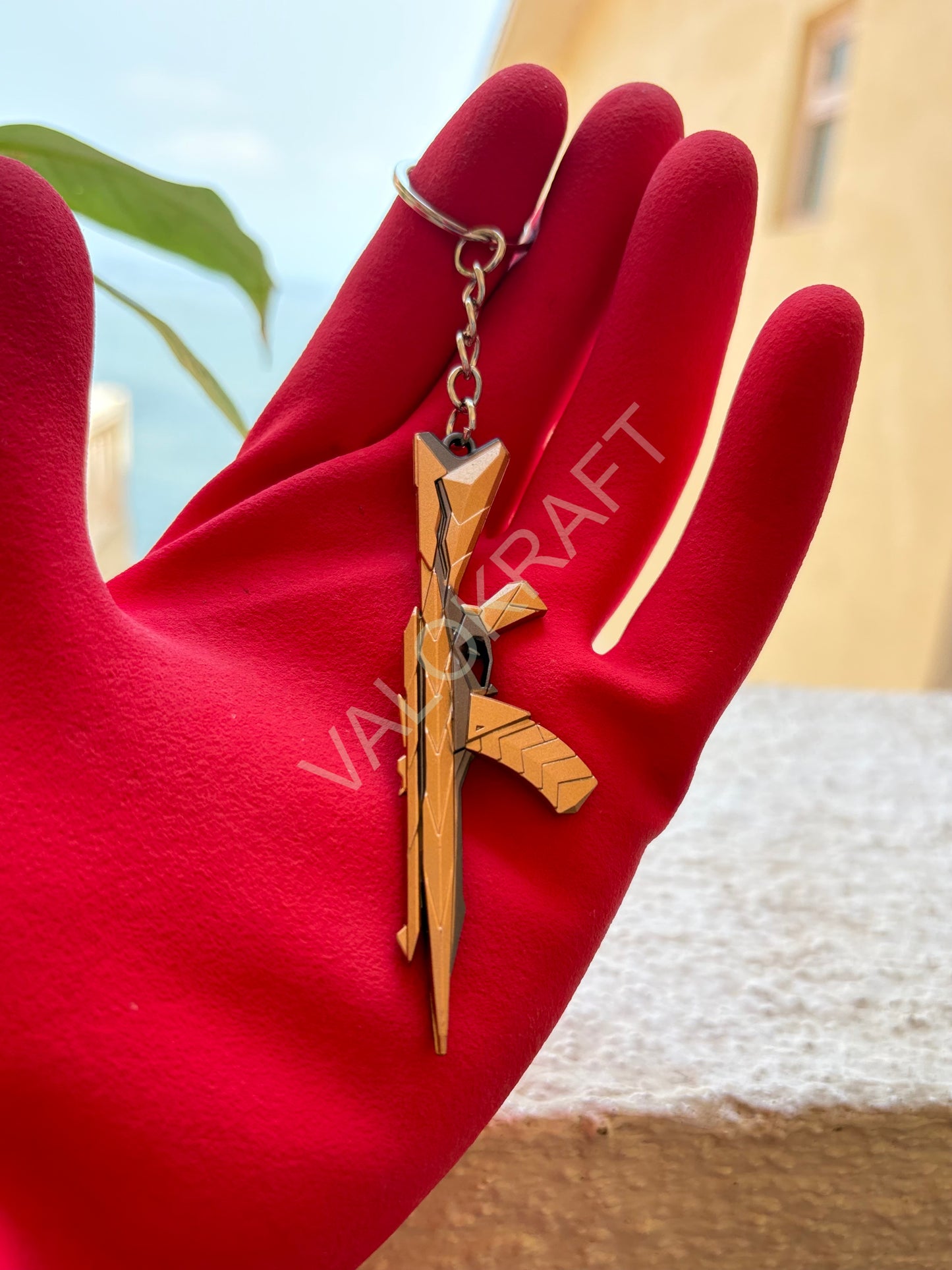 [9 CM] Araxys Vandal Miniature Full Metal Keychain with Ring Replica from the FPS game Valo