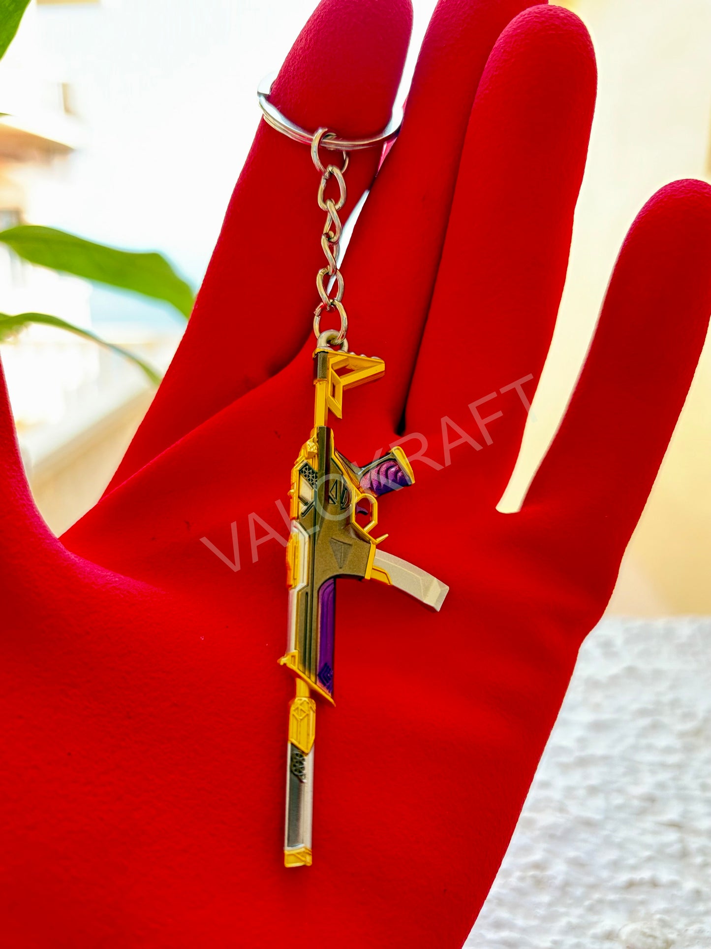 [8 CM] Prime Spectre Miniature Full Metal Keychain with Ring Replica from the FPS game Valo