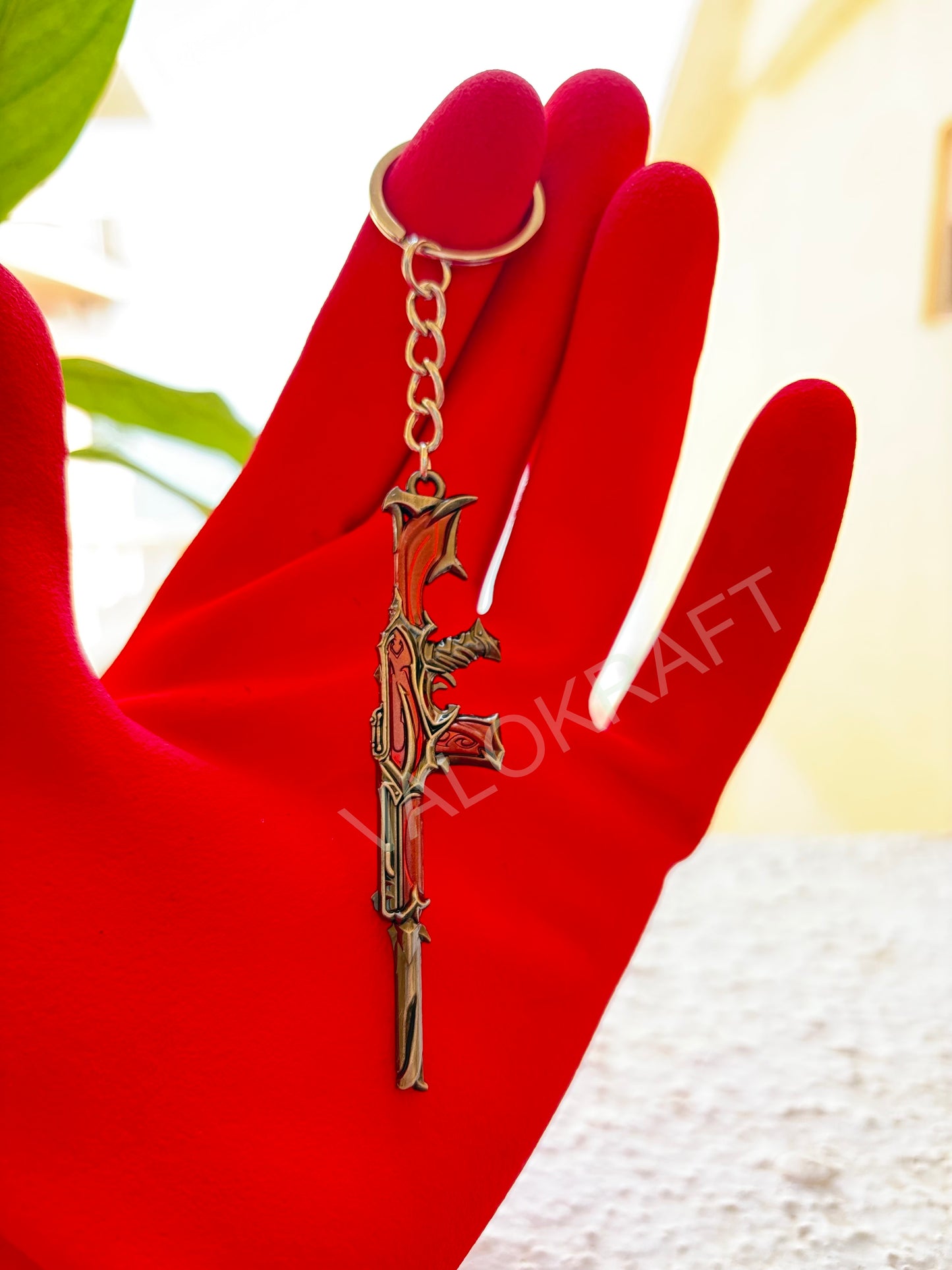 [9 CM] Reaver Phantom Miniature Full Metal Keychain with Ring Replica from the FPS game Valo