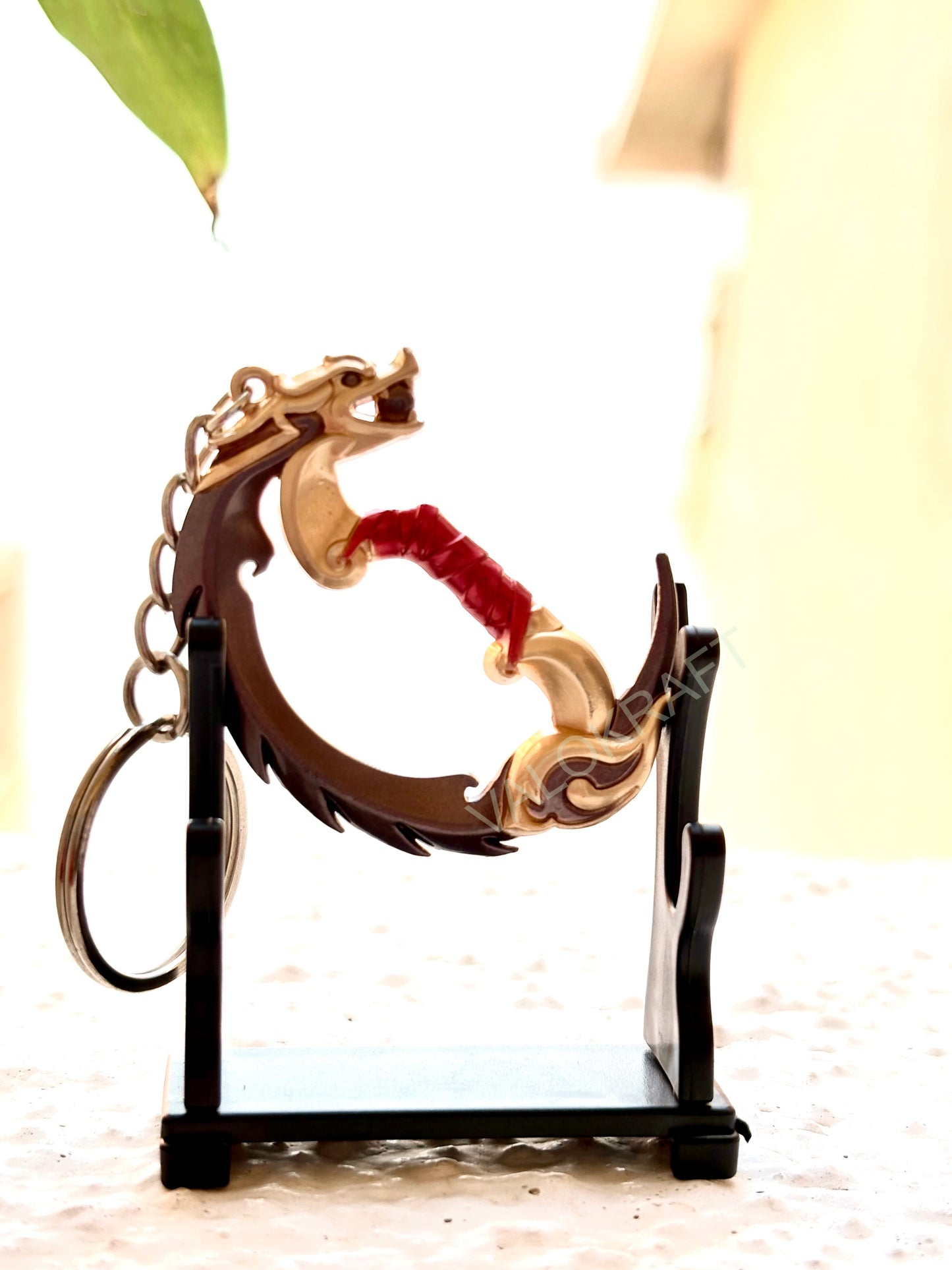 [7 CM] Blade of Imperium Miniature Full Metal Keychain with Ring, Replica from FPS game Valorant