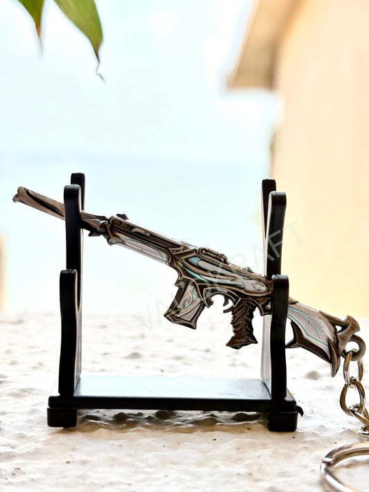 [9 CM] Reaver Phantom Miniature Full Metal Keychain with Ring Replica from the FPS game Valo