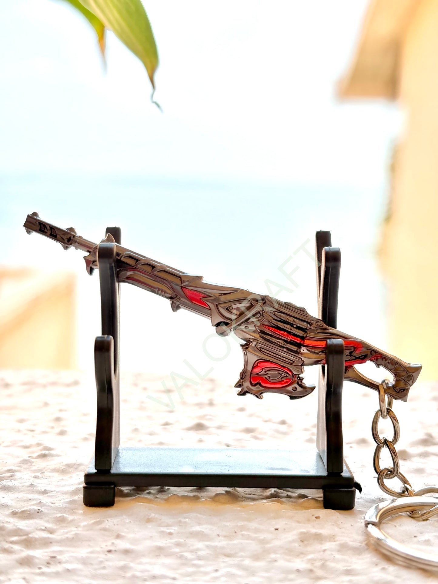 [8 CM] Reaver Odin Miniature Full Metal Keychain with Ring Replica from the FPS game Valo