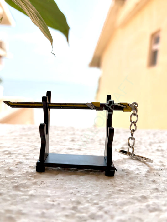 [9 CM] RGX 11Z Pro Blade Miniature Full Metal Keychain with Ring Replica from the FPS game Valo