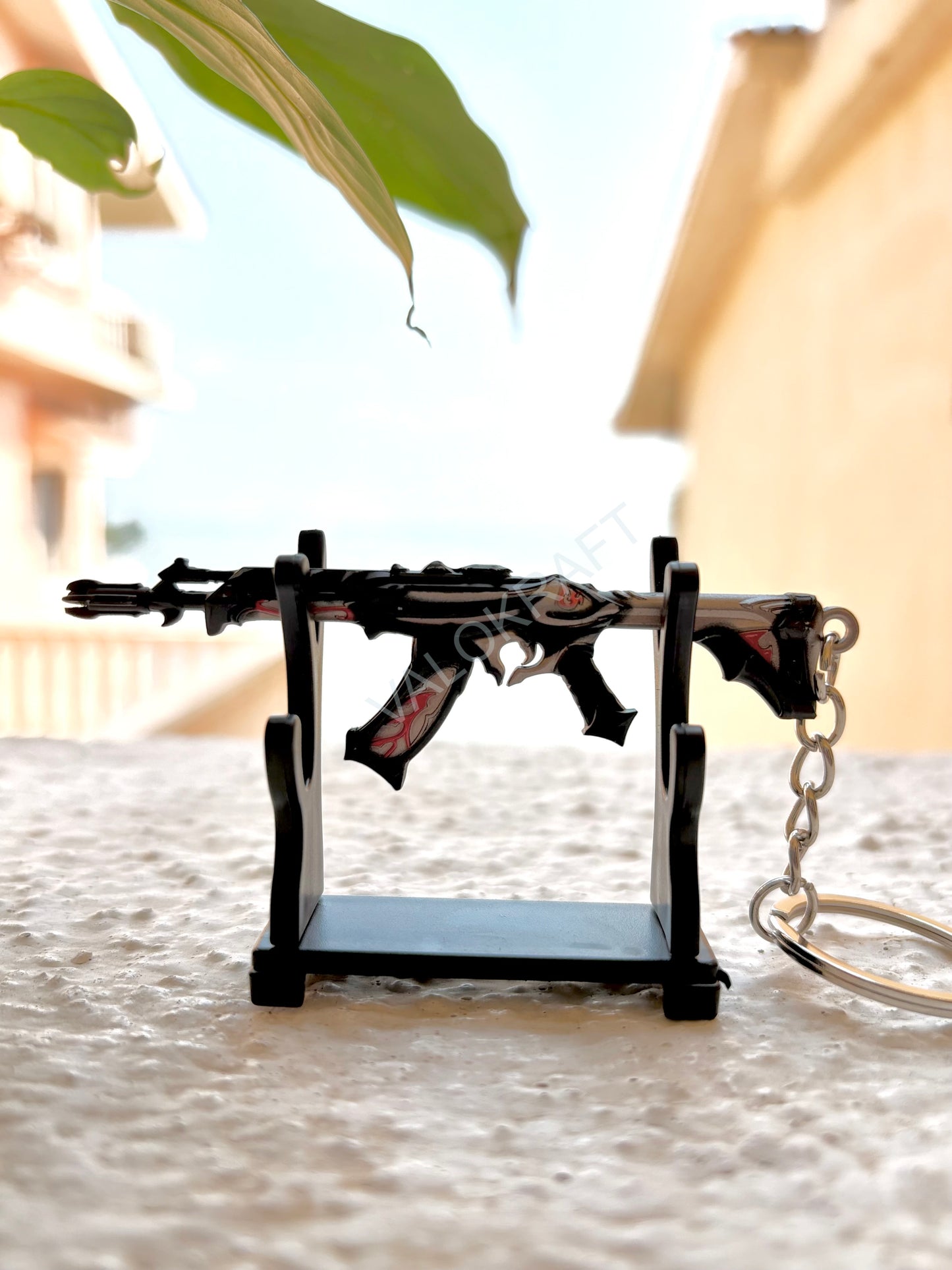 [9 CM] Reaver Vandal Miniature Full Metal Keychain with Ring Replica from the FPS game Valo