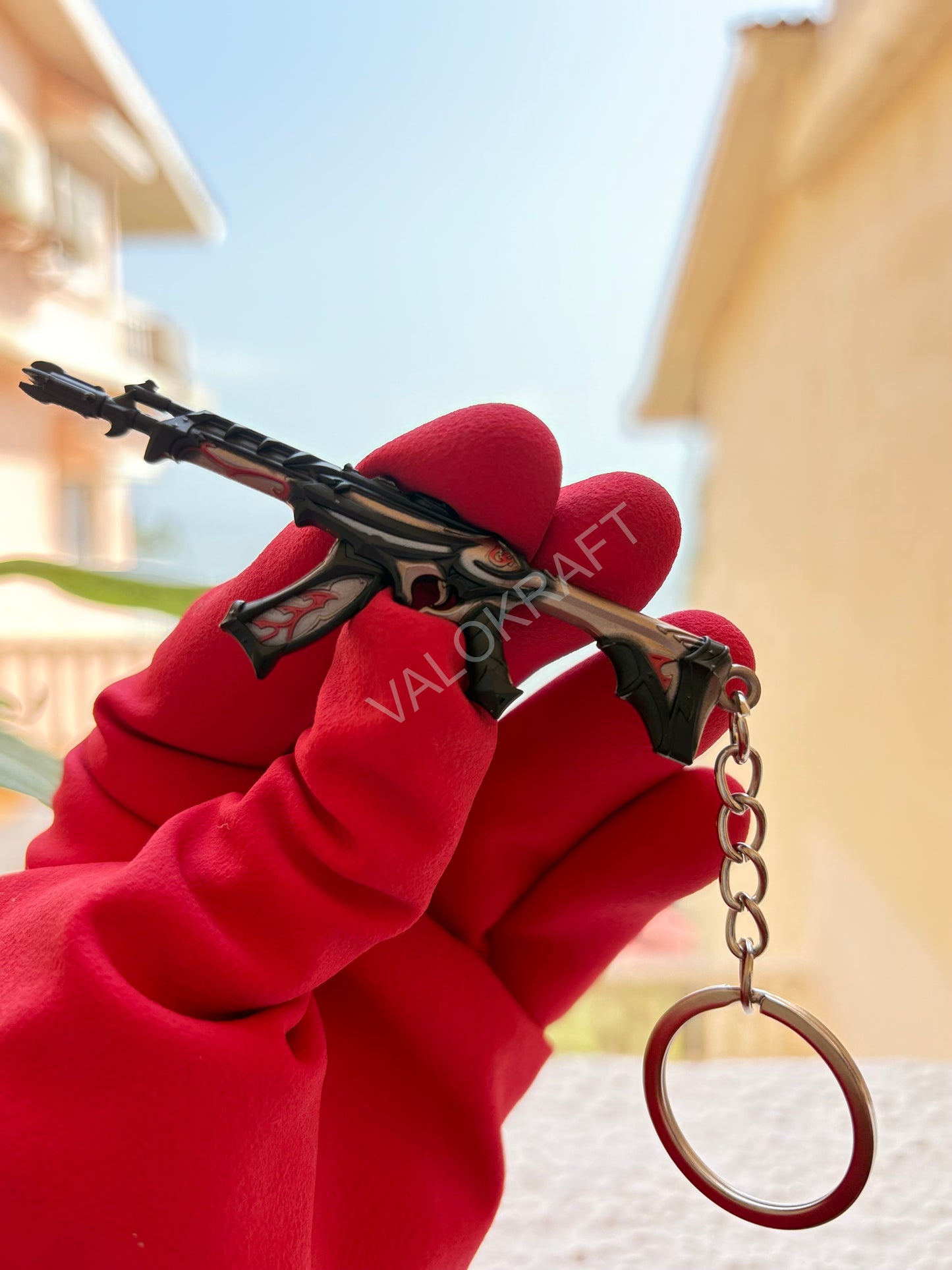 [9 CM] Reaver Vandal Miniature Full Metal Keychain with Ring Replica from the FPS game Valo