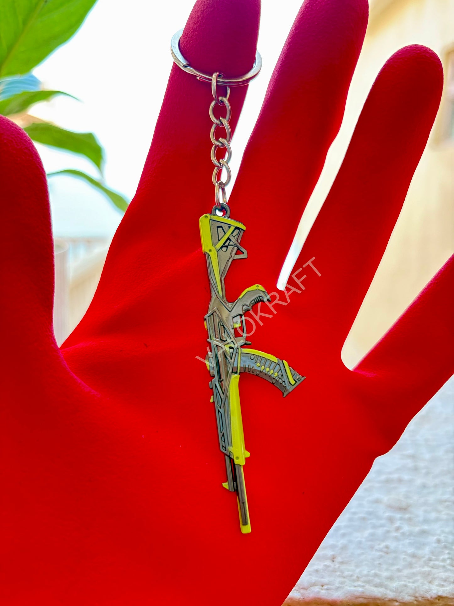 [9 CM] RGX 11z Pro Vandal Miniature Full Metal Keychain with Ring Replica from the FPS game Valorant