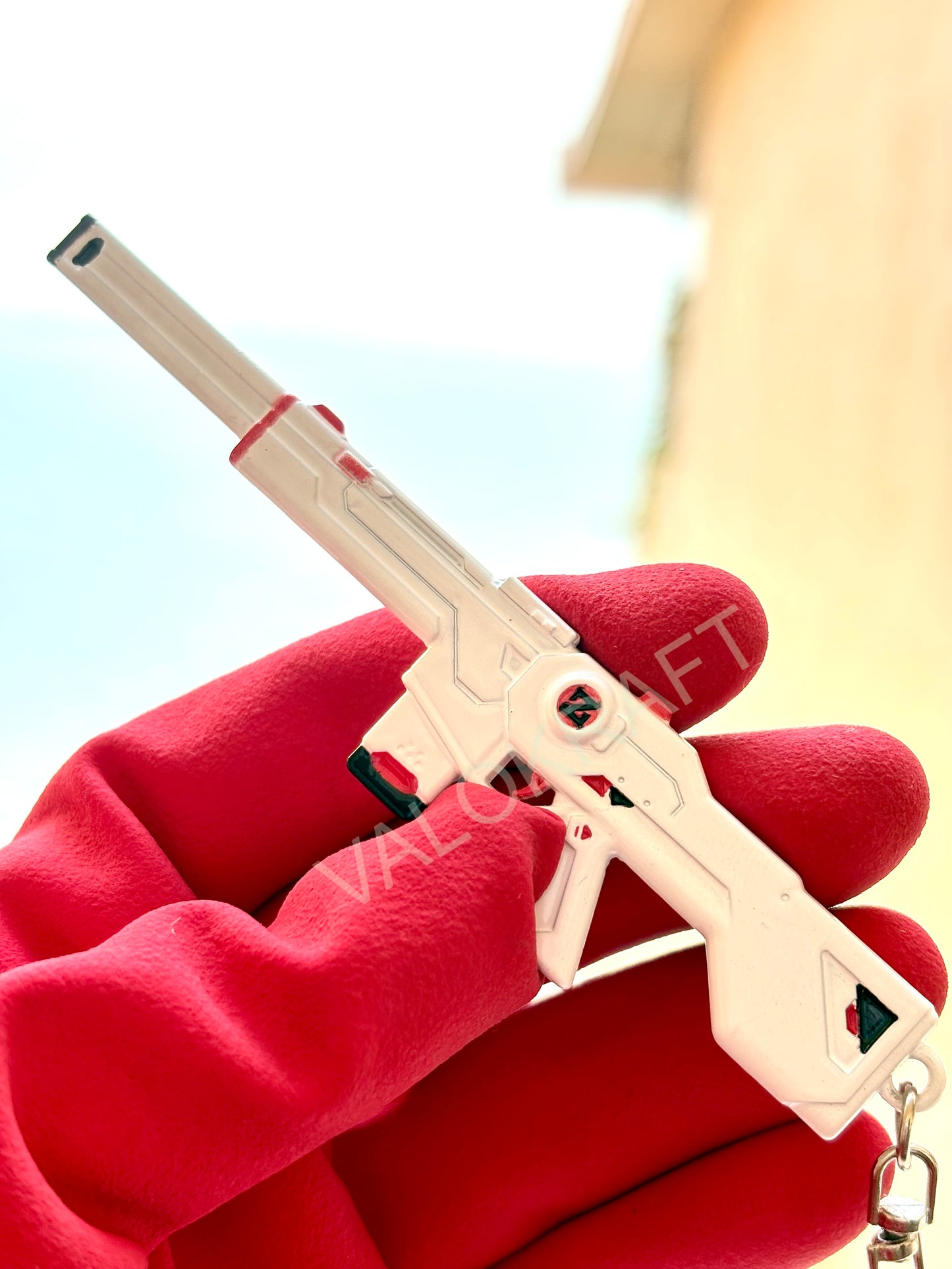 [12 CM] Spectrum Phantom Miniature Full Metal Keychain with Ring Replica from the FPS game Valo